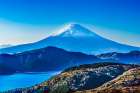 Colorful Mount Fuji, Hakone, Kanagawa, Japan. Last eruption 1170 AD. Art Print